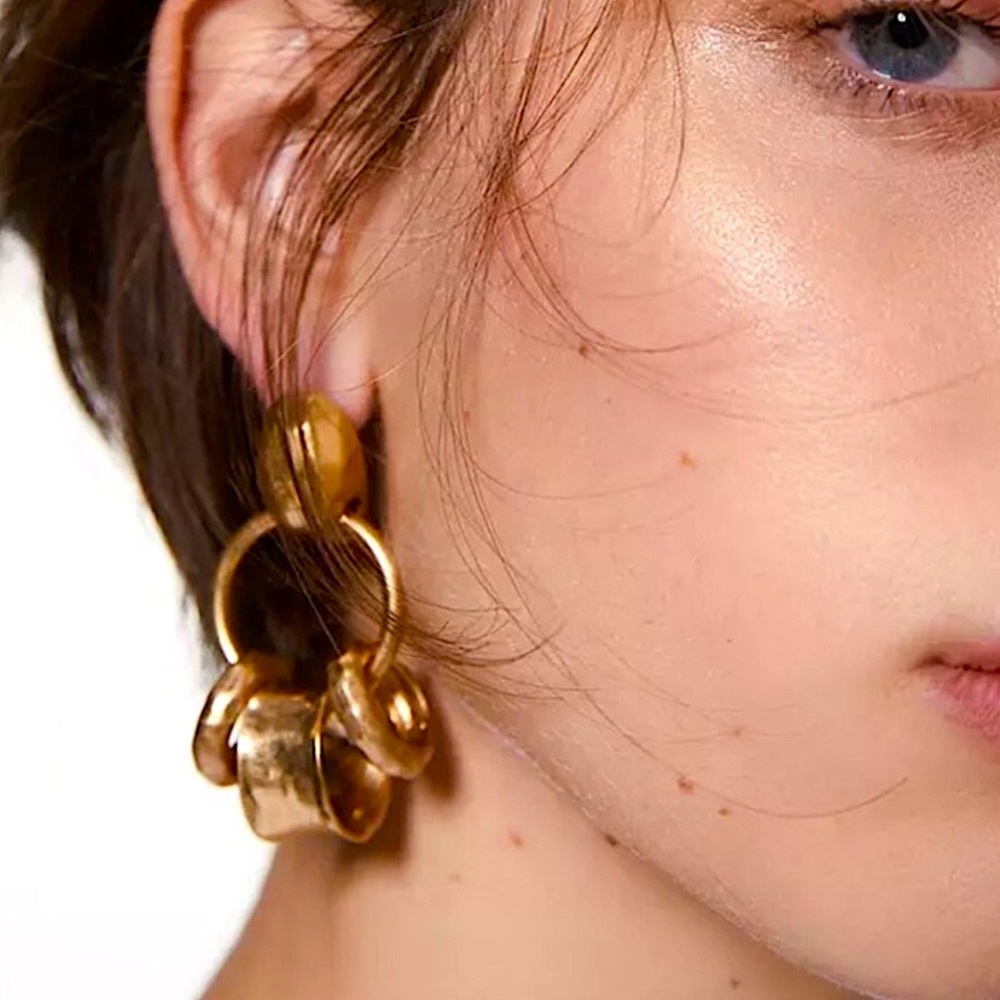 NEW Zara Gold Hoop Earrings